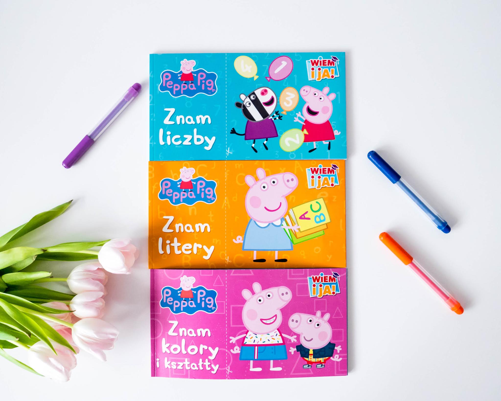 Peppa Świnka książeczki edykacyjne