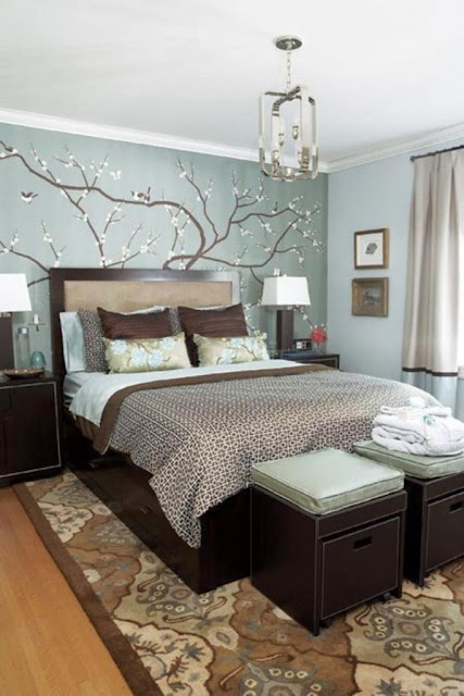 New Blue and Brown Bedroom Decorating Ideas9