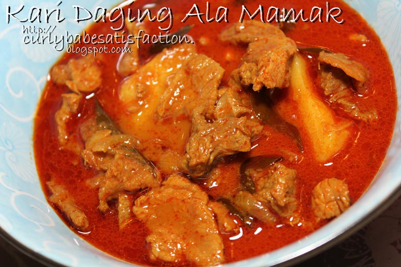 Curlybabe's Satisfaction: Kari Daging Ala Mamak