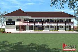 Contoh Desain  Gedung  Sekolah  2  Lantai 