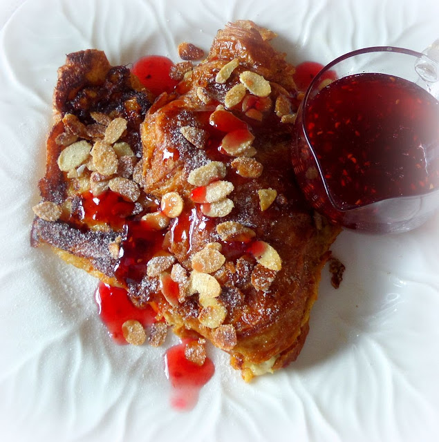 Raspberry Bakewell French Toast
