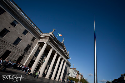 photos christographe irlande dublin touriste touristique spire poste octobre 2011