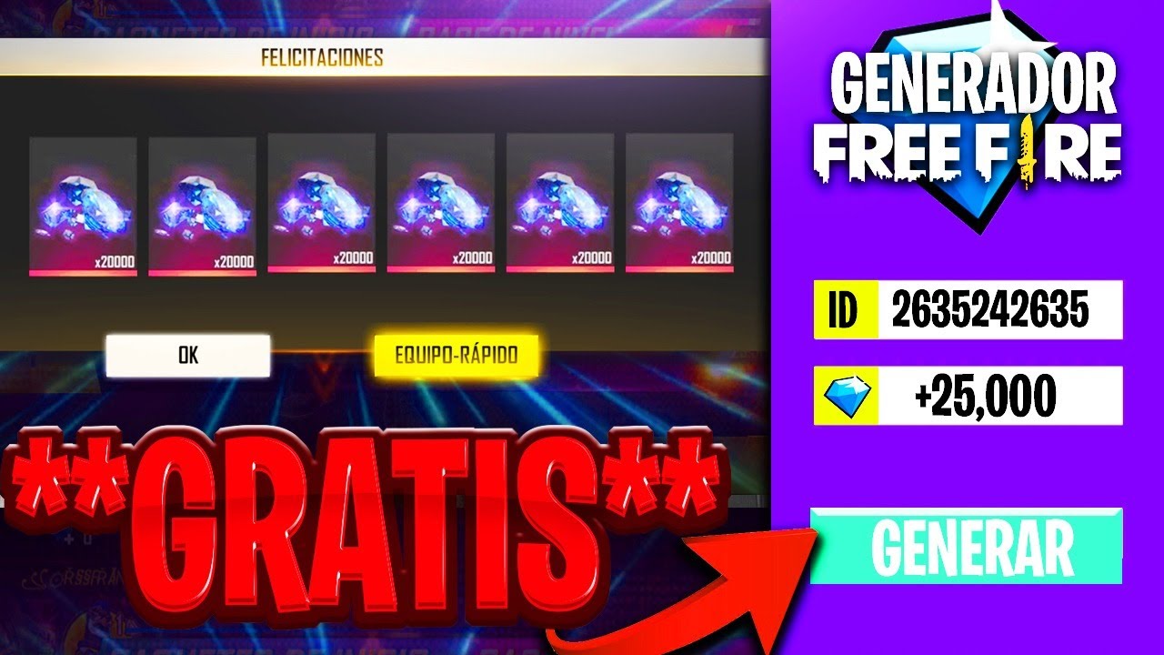 Generador de Diamantes Gratis para Free Fire