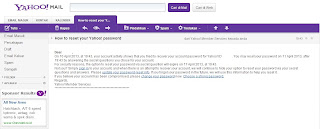 how to reset your yahoo password