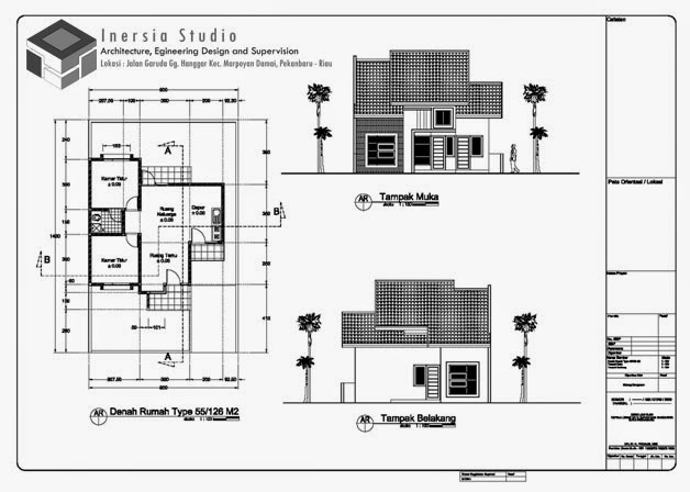  Denah  Rumah  Type 55 sciencecentredelft