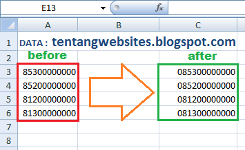 3 Cara mudah menampilkan angka 0 (nol) di excel