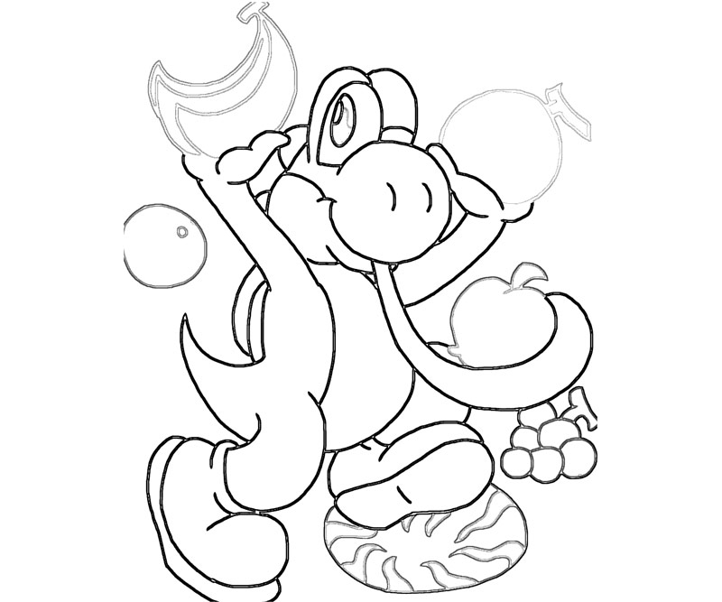 Printable Yoshi 11 Coloring Page title=