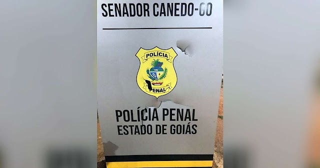 Polícia Penal e GCM prendem homem que danificou parte da fachada do presídio de Senador Canedo