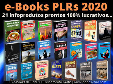 Eu vou enviar Ebooks Plr em Português TOP, Vários Nichos 2020