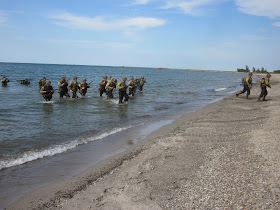 D-Day WWII Reenactment, Normandy Beach Landing