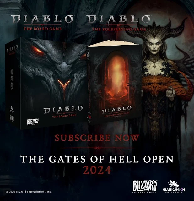 Diablo ganhará RPG de mesa e jogo de tabuleiro oficiais