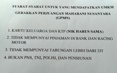 Ketua DPC PDIP OKI Abdiyanto : saya  Belum Tauh dan Paham Ada Bantuan UMKM (GPMN)