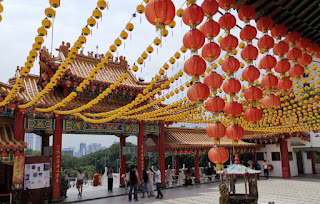 Templo Thean Hou o Templo de las Luces. Kuala Lumpur, Malasia.