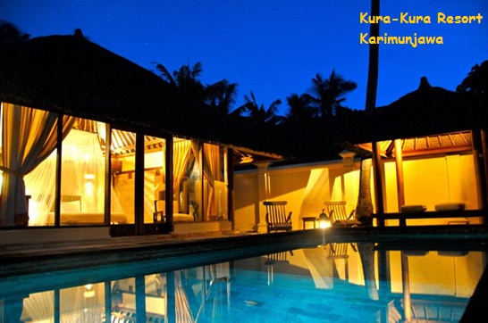 kolam renang villa kura kura resort karimunjawa