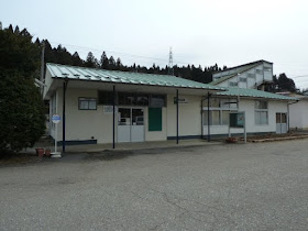 気仙沼線　津波の被害状況　本吉駅