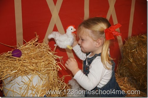 Farm Party Gather the Eggs Party Game