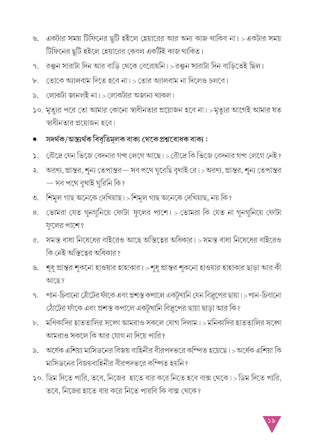 বাক্যের ভাব ও রূপান্তর | তৃতীয় অধ্যায় | অষ্টম শ্রেণীর বাংলা ব্যাকরণ ভাষাচর্চা | WB Class 8 Bengali Grammar