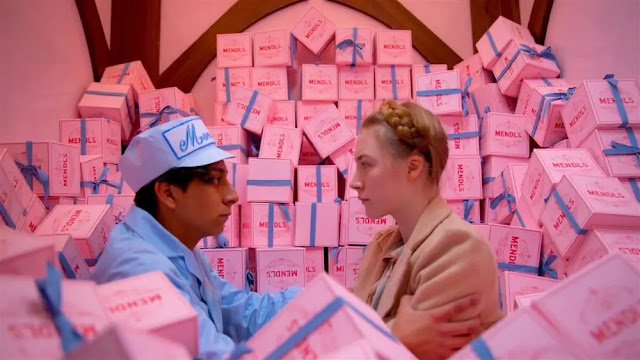 Budapest Hotel Movie Pink scene - Wes Anderson