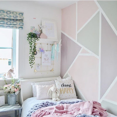 quarto de menina parede de destaque girl bedroom decor