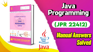 22412 JPR Java Programming Manual Answers | JPR Manual Answers