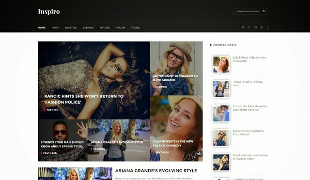 Inspiro Blogger Template