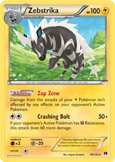 Zebstrika BREAKpoint Pokemon Card