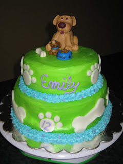 Puppy Birthday Cake on Joy In Cooking  My First Tiered Birthday Cake