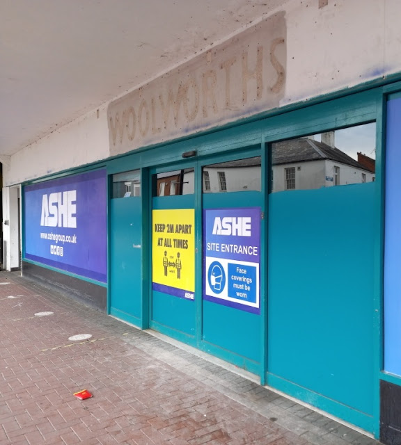 A Woolworths ghost sign in Nuneaton