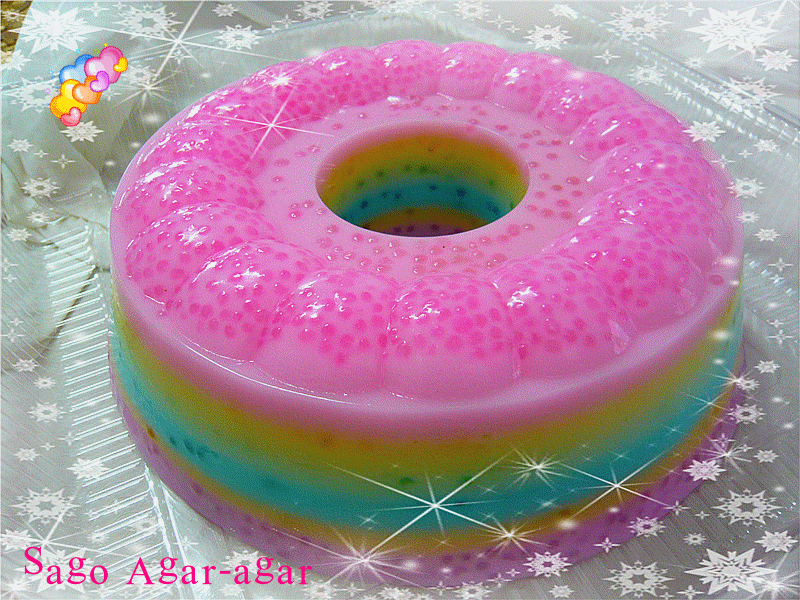 Sweet Memory Cake: Colorful Sago Agar-agar 彩虹沙谷菜燕