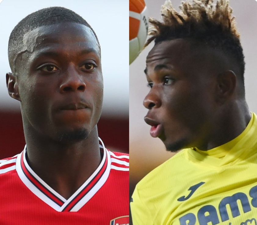 Chukwueze & Pepe cause argument on Tiwtter ahead of Europa League semi-final first leg in Spain