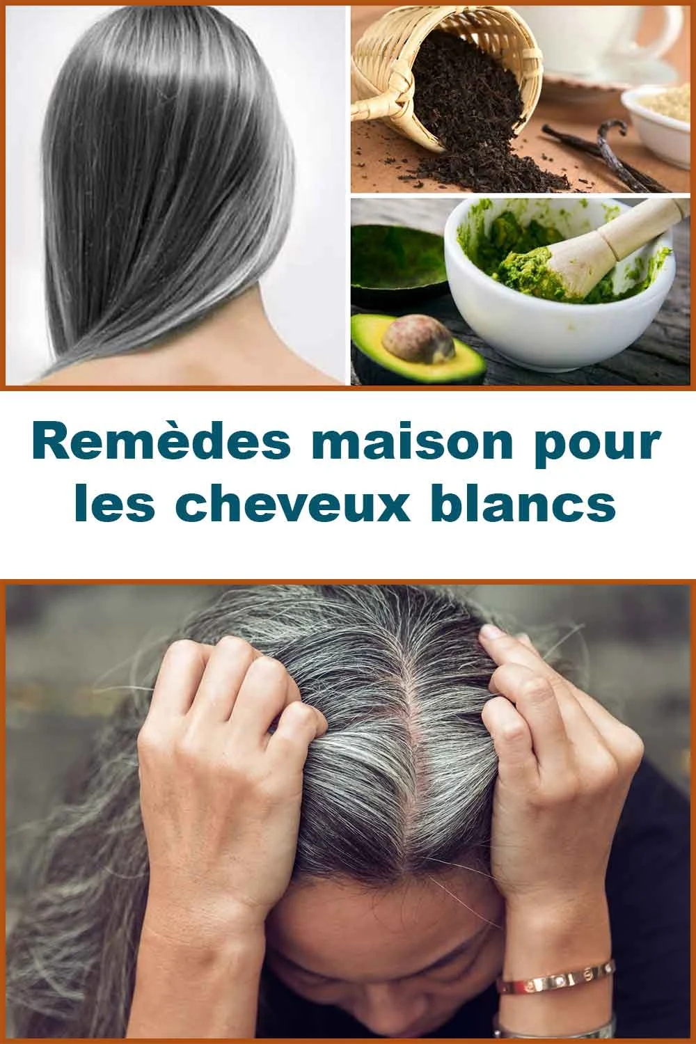 remèdes maison pour les cheveux blancs