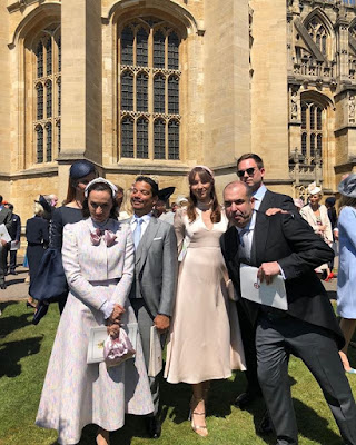 Suits and PLL cast Rick Hoffman, Troian Bellisario and Patrick J. Adams at the Meghan Markle and Prince Harry royal wedding