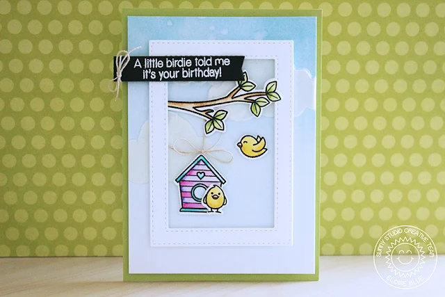 Sunny Studio Stamps: A Bird's Life Birthday Card by Eloise Blue