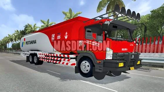 Mod Bussid Isuzu Giga FVZ Tangki Pertamina