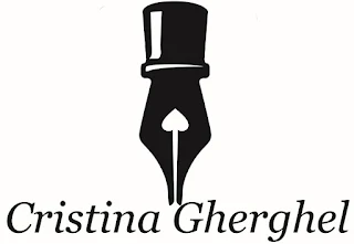 Cristina Gherghel author logo black fountain pen