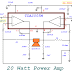 20 Watt Power Amplifier Circuit