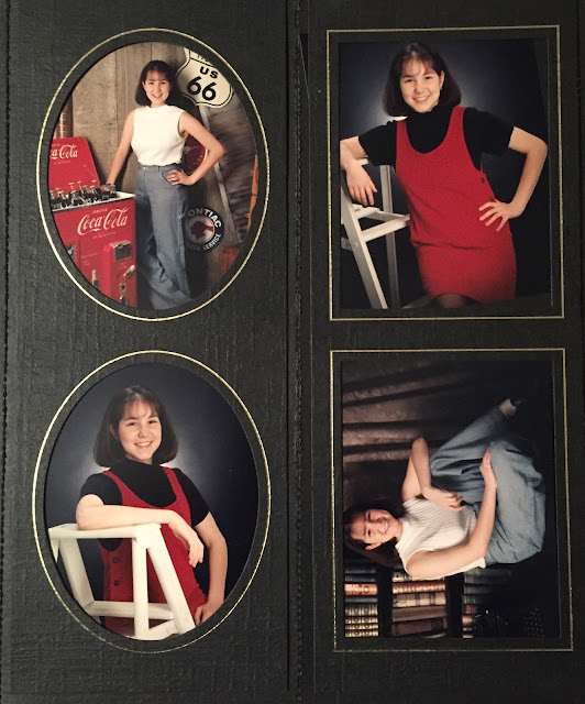 senior pictures, senior photos, 1990s, fashion, beauty, photo shoot, proofs, carpenter pants, mockneck tank, corduroy jumper, bangs, bob