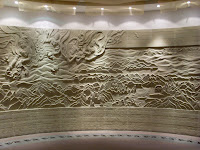 Mural depicting the Silk Road through Gansu