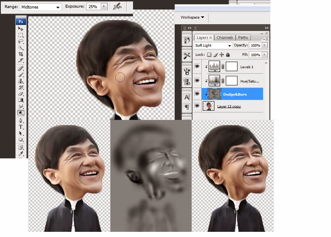  Cara membuat Karikatur dengan Photoshop