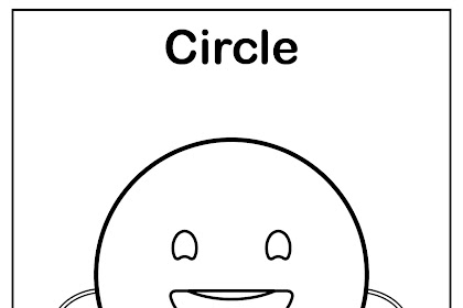 circle shape coloring page