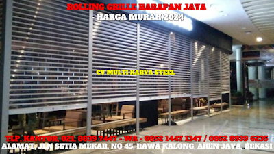 GAMBAR, ROLLING GRILLE, HARAPAN JAYA, HARGA, ROLLING GRILLE, PER METER, TERBARU, 2024