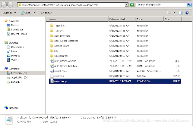 sharepoint 2010 blob cache web config