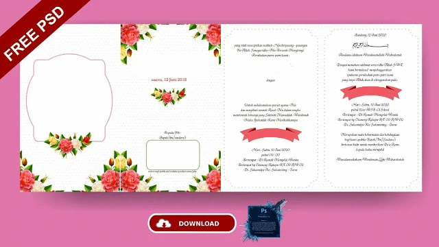 Download 10+ Template Undangan Pernikahan Photoshop