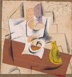 Composition with a Sliced Pear by Pablo Picasso - Still Life Drawings from Hermitage Museum