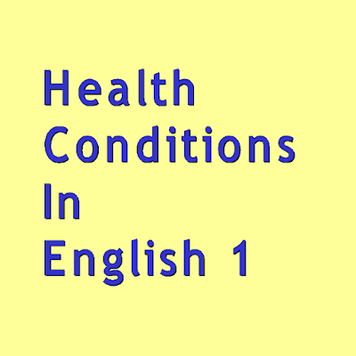 health conditions in english