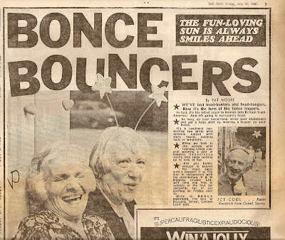 The Sun 23 July 1982 the Bonce Bouncers are here