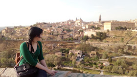 Servidora disfrutando de las maravillosas vistas de la ciudad  de Toledo