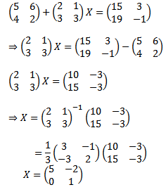 invers matriks-Penyelesaian Persamaan Matriks AX=B