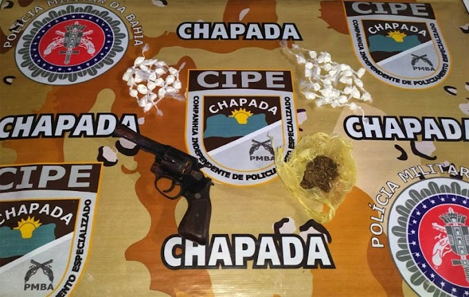  Chapada: Traficante morre em confronto com policiais da Cipe em Andaraí; drogas e arma apreendidas