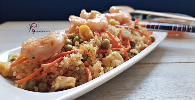 Quinoa frita cuatro delicias